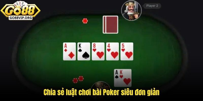 Chia sẻ luật chơi bài Poker siêu đơn giản