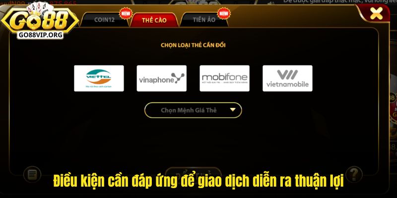 Điều kiện cần đáp ứng để giao dịch diễn ra thuận lợi