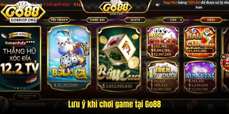 Những chú ý cần thiết giúp bạn có trải nghiệm tốt nhất tại cổng game