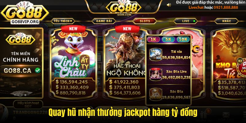 Quay hũ nhận thưởng vui tại cổng game giải trí