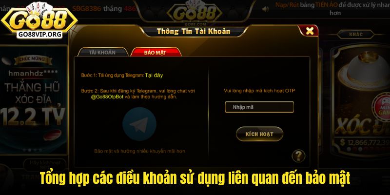 Tổng hợp các điều khoản sử dụng liên quan đến bảo mật